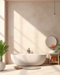 Elegant minimalist bathroom design