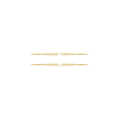 set of gold element name tags vector
