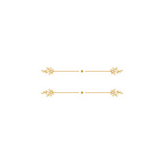 set of gold element name tags vector