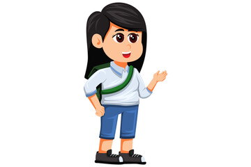 Back to School Character Design Illustration