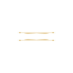 set of gold element name tags vector