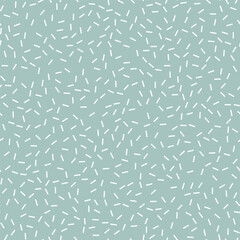 Seamless vector background with random elements. Abstract ornament. Seamless abstract light blue white pattern