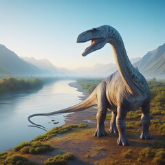 Obraz premium Brontosaurus in wild