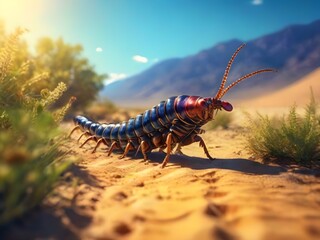 Centipede in the desert generative ai