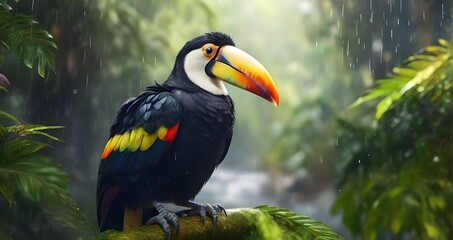 toucan on a tree generative ai