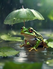 frog in water generative ai
