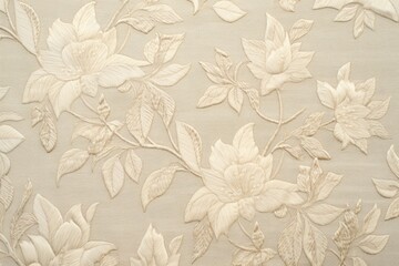 Embroidered pattern linen fabric