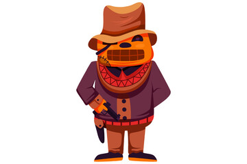 Halloween Monster Character Design Illustration