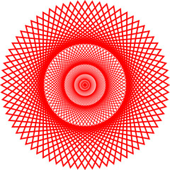 abstract red spiral background circle.