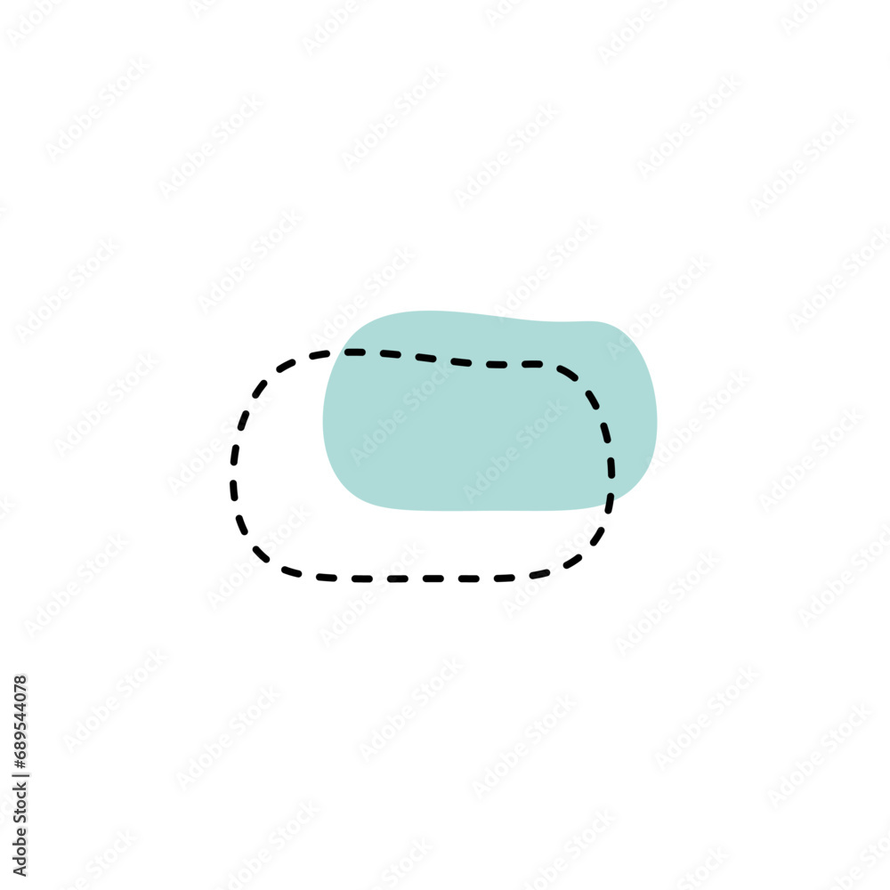 Aufkleber vector blob set of abstract elements shape