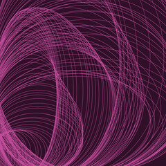 Purple background and purple line wave 