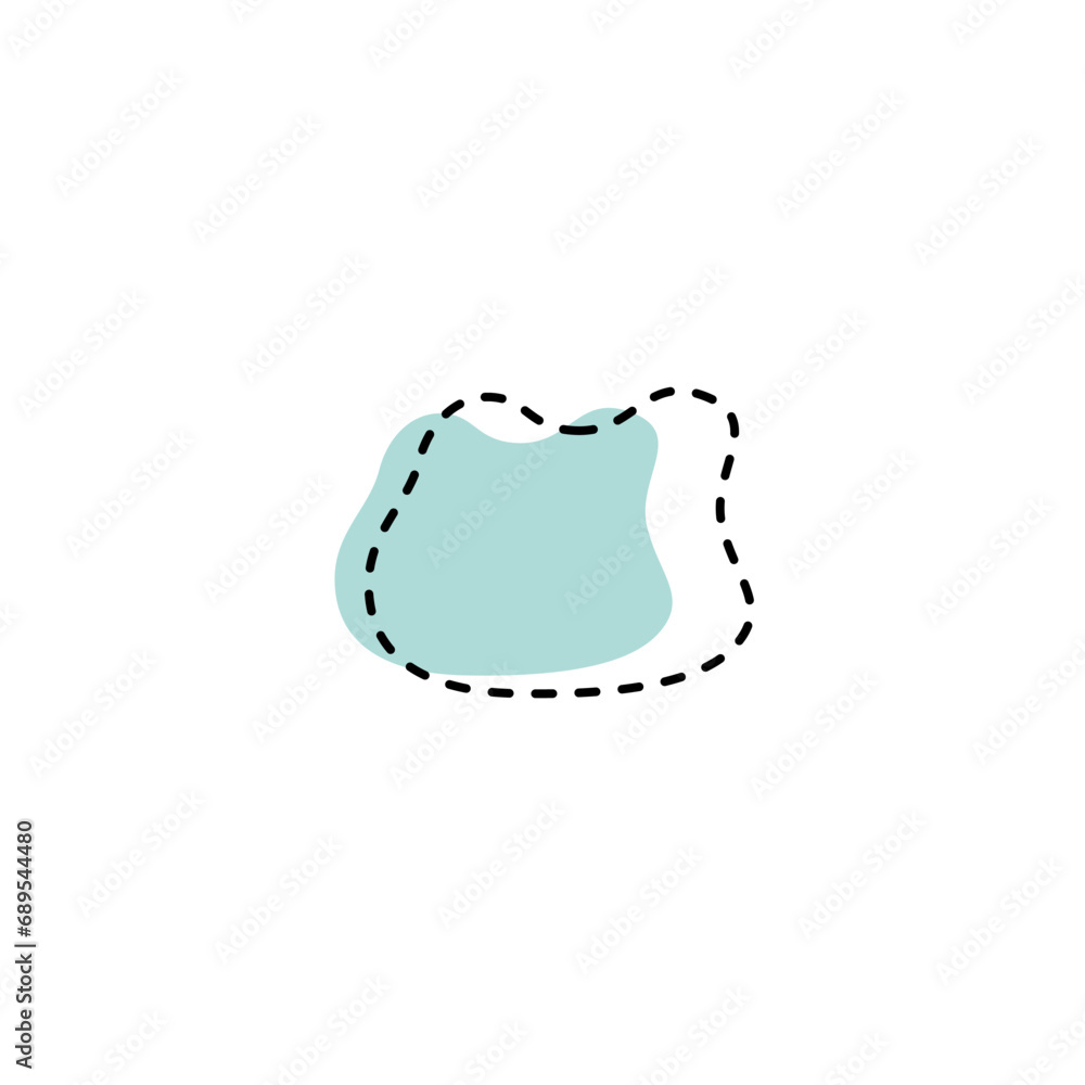 Aufkleber vector blob set of abstract elements shape