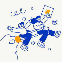 Collaborating (to the) space