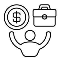Balance vector icon on line