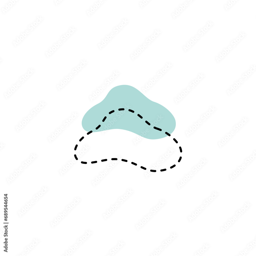 Aufkleber vector blob set of abstract elements shape