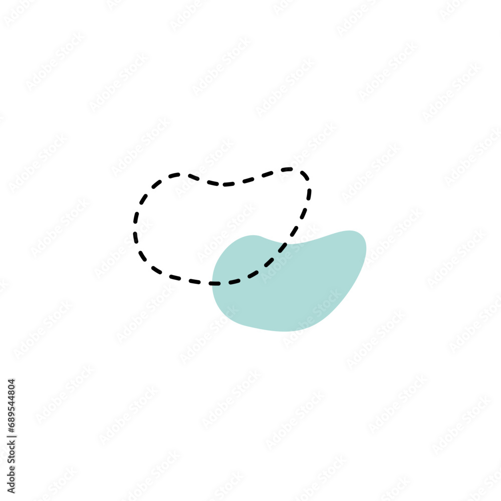 Aufkleber vector blob set of abstract elements shape