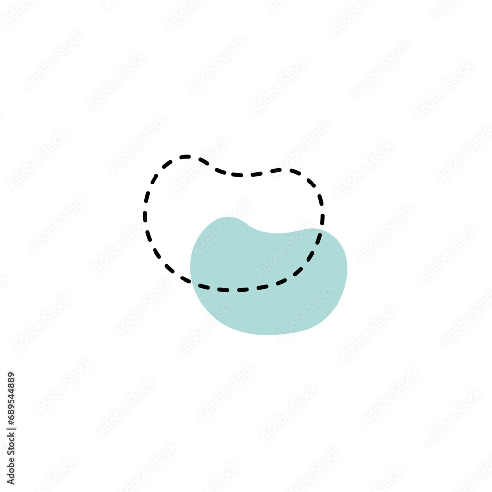 Aufkleber vector blob set of abstract elements shape