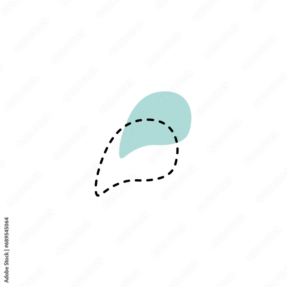 Aufkleber vector blob set of abstract elements shape