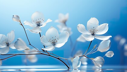 Translucent Blossoms: A Dance of Light and Water on Petals