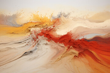 Artistic multicolor oil painting background. Generative AI.