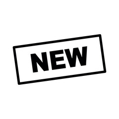 new square sticker. new sign. new banner