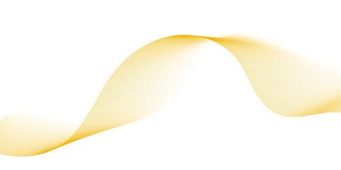 abstract wave line gold and white background.