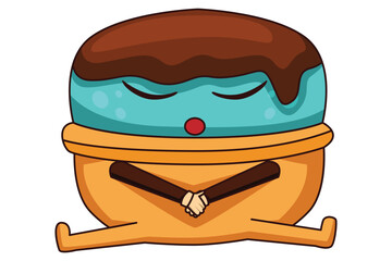 Cute Dessert Character Design Illustration