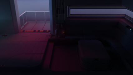 Fototapeta premium cyberpunk light in the night