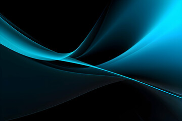 Abstract Wallpaper Background in a Serene Cyan Blue Hue, Infused with a Subtle Tinge of Carbon Black