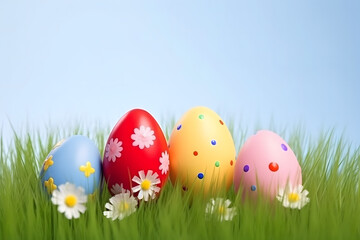 Fototapeta premium egg, easter, nest, eggs, food, holiday, spring, decoration, celebration, straw, basket, color, isolated, brown, bird, nature, tradition, colorful, object, season, traditional, symbol, green, natural, 