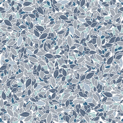 Flower pattern. Seamless white and gray ornament. Graphic vector background. Ornament for fabric, wallpaper, packaging.