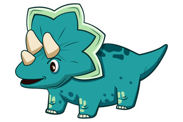 Cute Dinosaur Character Design Illustration