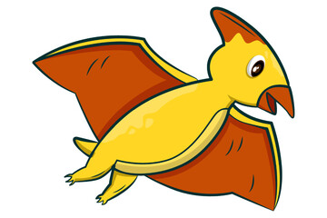 Cute Dinosaur Character Design Illustration