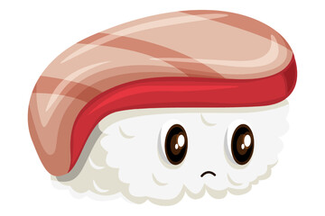 Cute Sushi Character Design Illustration