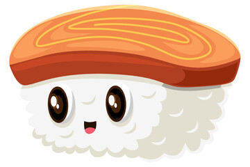 Cute Sushi Character Design Illustration