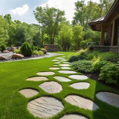 amazing wild nature view of layer of mountain forest landscape with cloudy sky natural green scenery of cloud and mountain slopes backgrounAmazing Fantasy Landscape Game Art park in the park in summer
