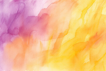 Saffron hues in abstract watercolor art