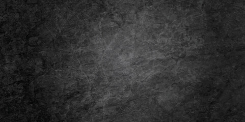 Abstract Dark black stone wall grunge aged rough blank backdrop texture background. monochrome slate grunge concrete wall black backdrop vintage marbled textured border background.