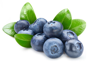 Blueberry isolated on white background