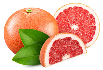 Grapefruit isolated on white background