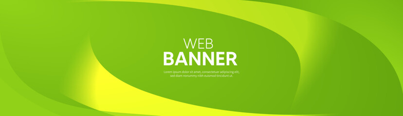 abstract green background, Green vector banner