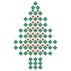 Green christmas tree background. Thai Silk Fabric Pattern.THAI CRAFT Wallpaper, For Clothes, Shirts, Dresses and other textile products. Handwoven Textiles Thai Traditional Textiles.