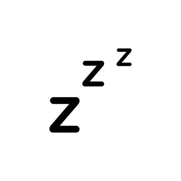 recommend clip art: Zzz vector icon line illustration