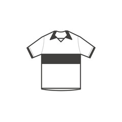 jersey line icon. linear style sign for mobile concept and web design. t shirt outline vector icon. Symbol, logo illustration. Vector graphics