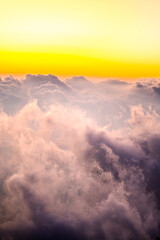 Discover the beauty of Saudi Arabia. Extraordinary landscape of the Asir Mountains, Sarawat mountain range in Billasmar area.