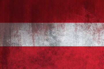 Flag of Austria, Austria National Grunge Flag, High Quality fabric and Grunge Flag Image. Fabric flag of Austria. Austria flag.
