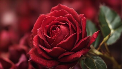 closeup of rose