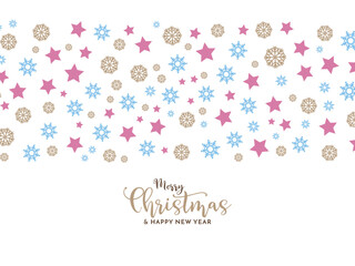 Merry Christmas festival decorative elegant greeting card