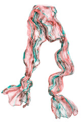 Chiffon scarf isolated
