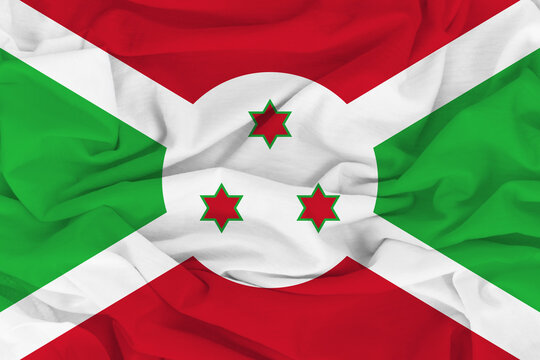  Flag of Burundi, Burundi National Grunge Flag, High Quality fabric and Grunge Flag Image. Fabric flag of Burundi. Burundi flag.